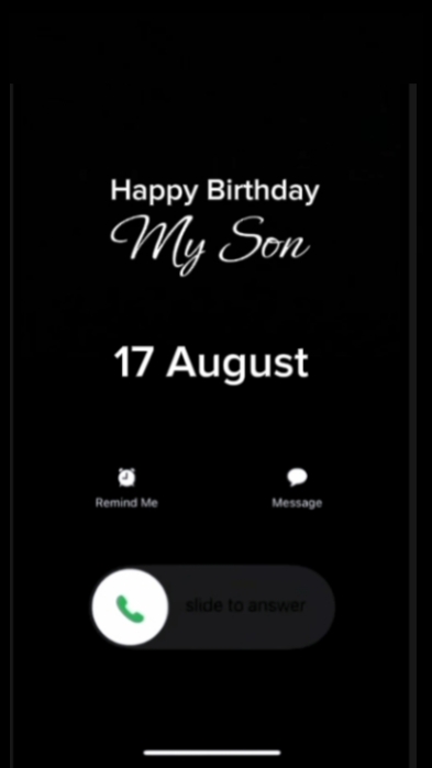 HBD Son 17 August