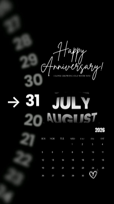 ANNIVERSARY 31 JULY