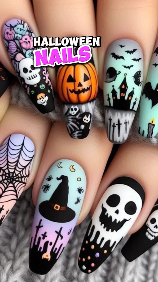 Uñas de Halloween