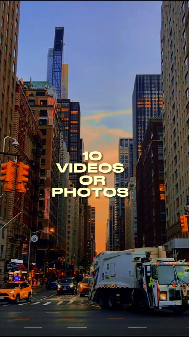 10 VÍDEOS OU FOTOS 