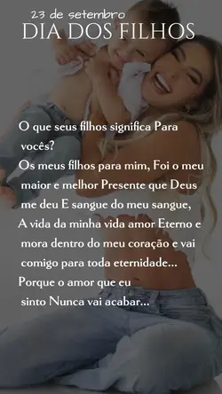 DIA DOS FILHOS...