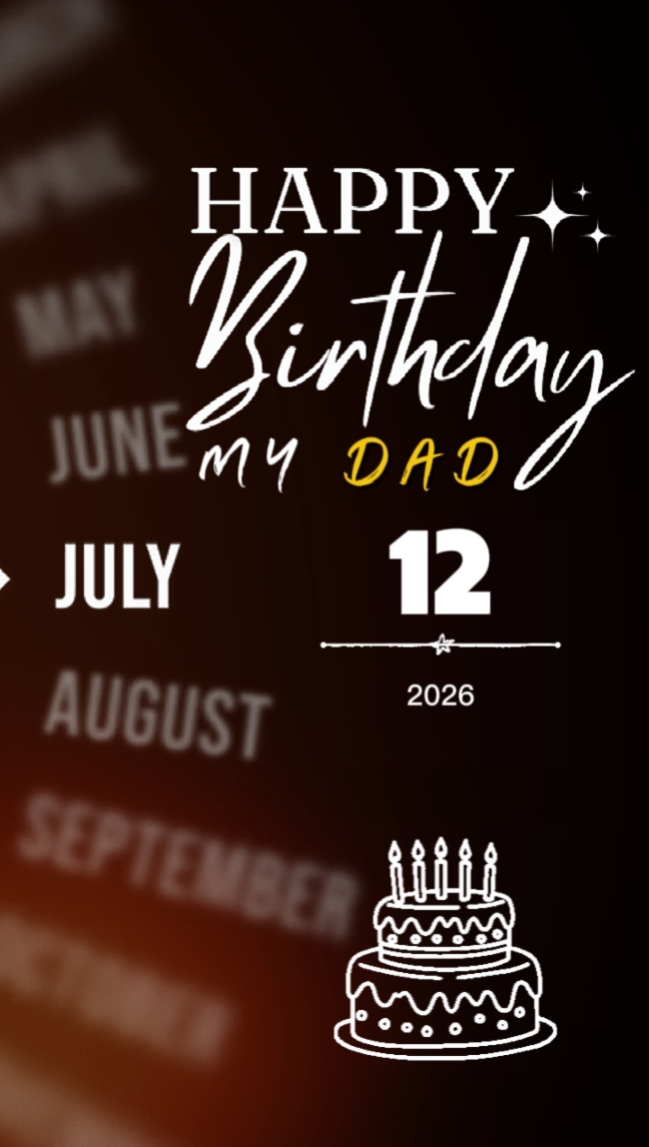 BDAY FATHER 12 JULY