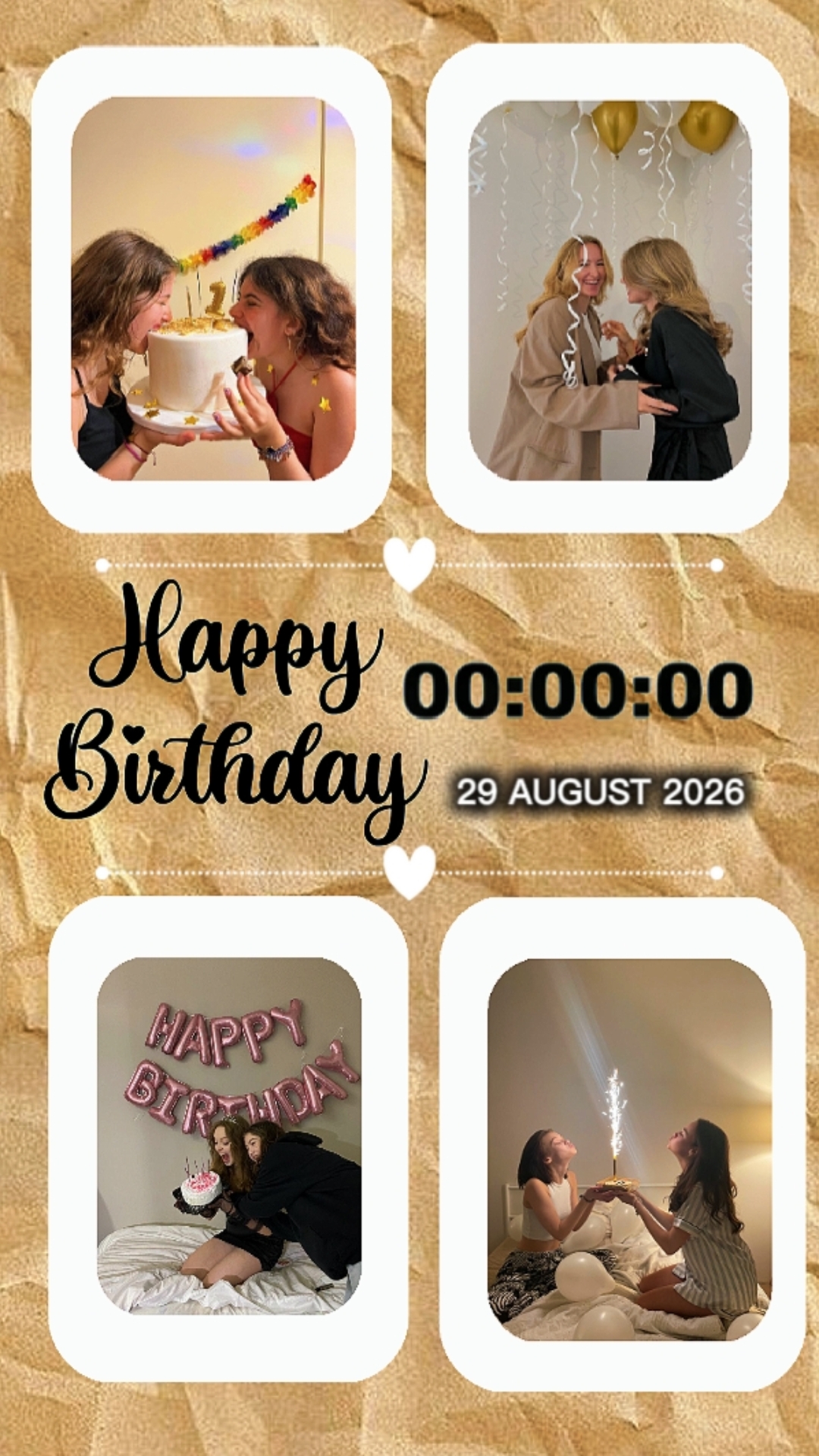 Feliz cumpleaños 29 de agosto