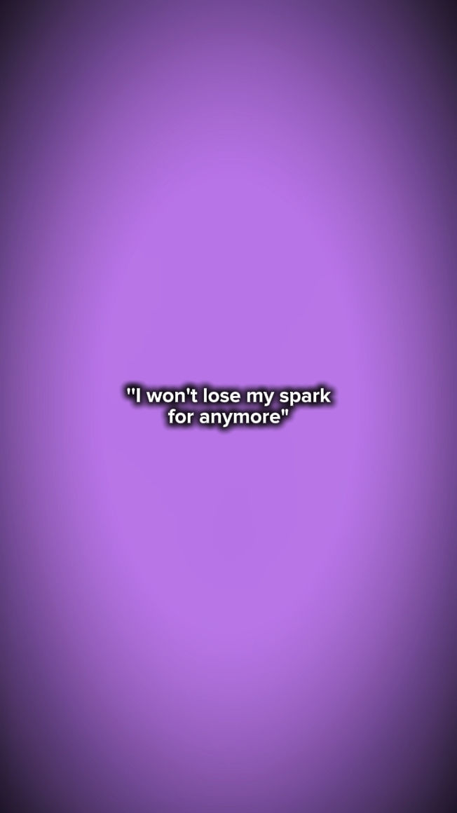 I won't lose my spar