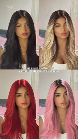 versões de cabelo