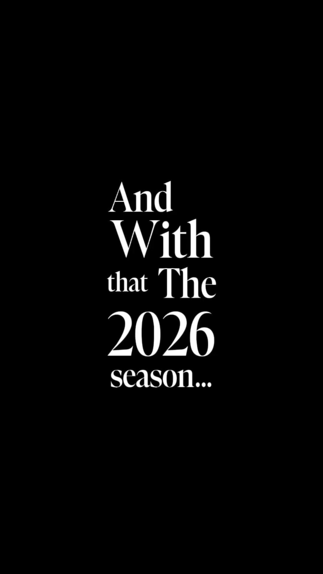 Saison 2026 