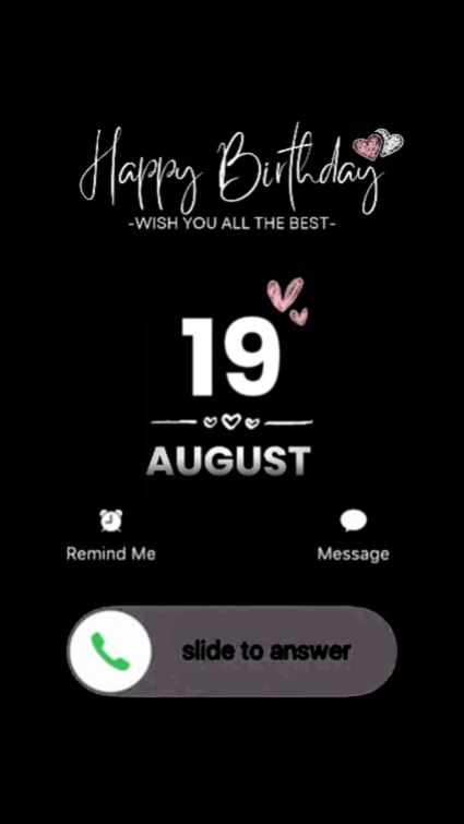 hbd mylove 19 august