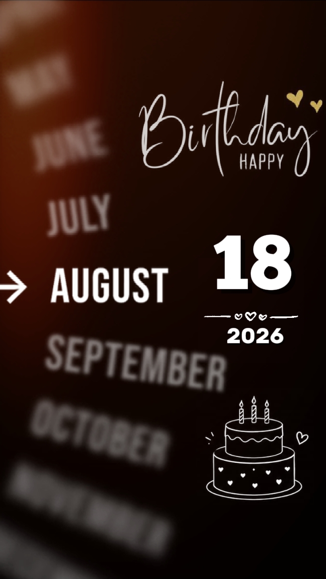 birthday 18 August