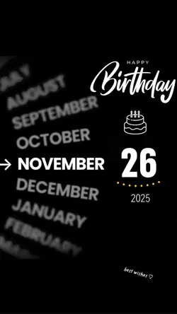 hbd 26 November 2025