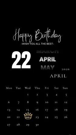 BIRTHDAY 22 APRIL 