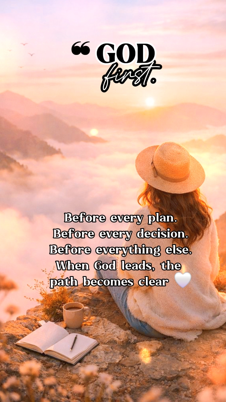 GOD first