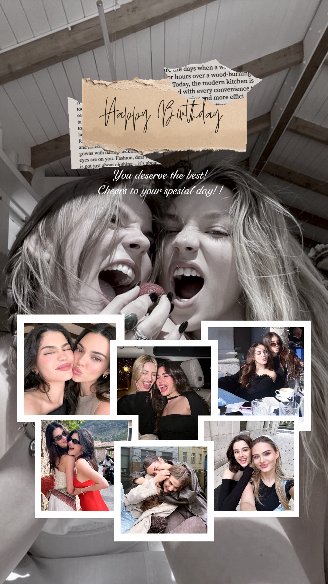 Birthday collage