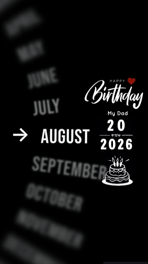 HBD DAD 20 AUGUST