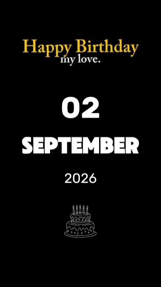 HBD LOVE 2 SEPTEMBER