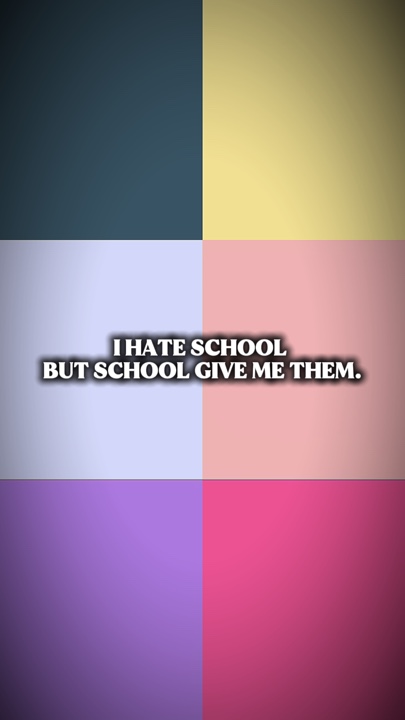 Je déteste l'école 