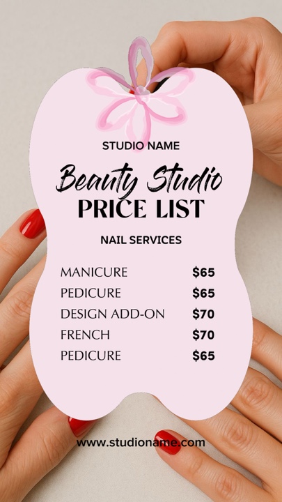 PRICE LIST MANICURE