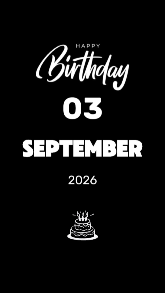 HBD FILHA 3 DE SETEMBRO