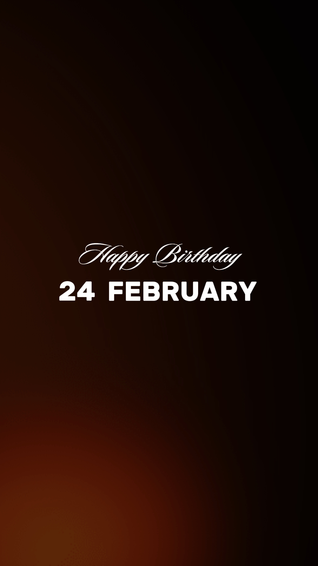 HBD 24 FEBRUARY