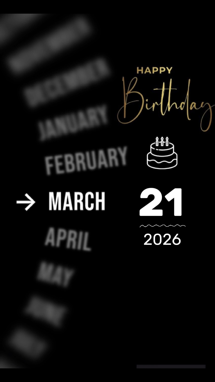 BDAY SCHWESTER 21. MÄRZ