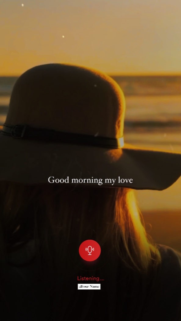 Selamat pagi cintaku