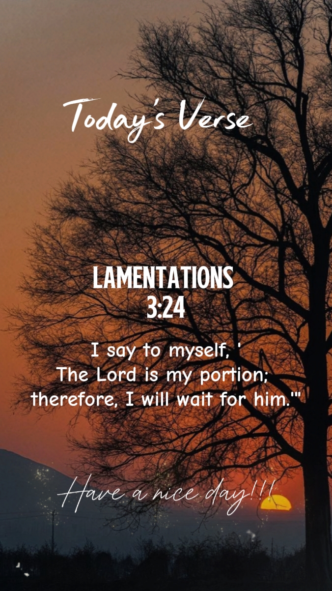 Ağıtlar 3: 24