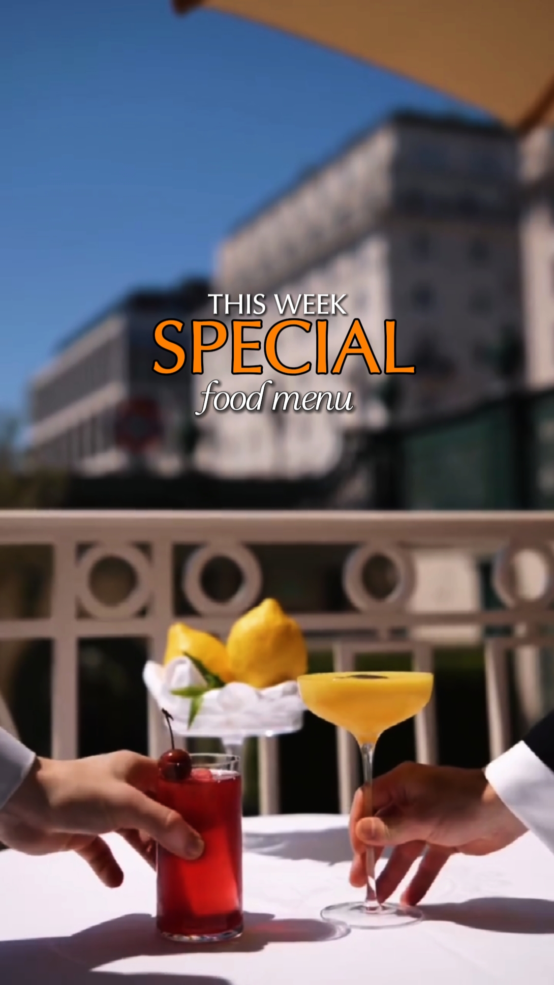 MENU DE COMIDA ESPECIAL