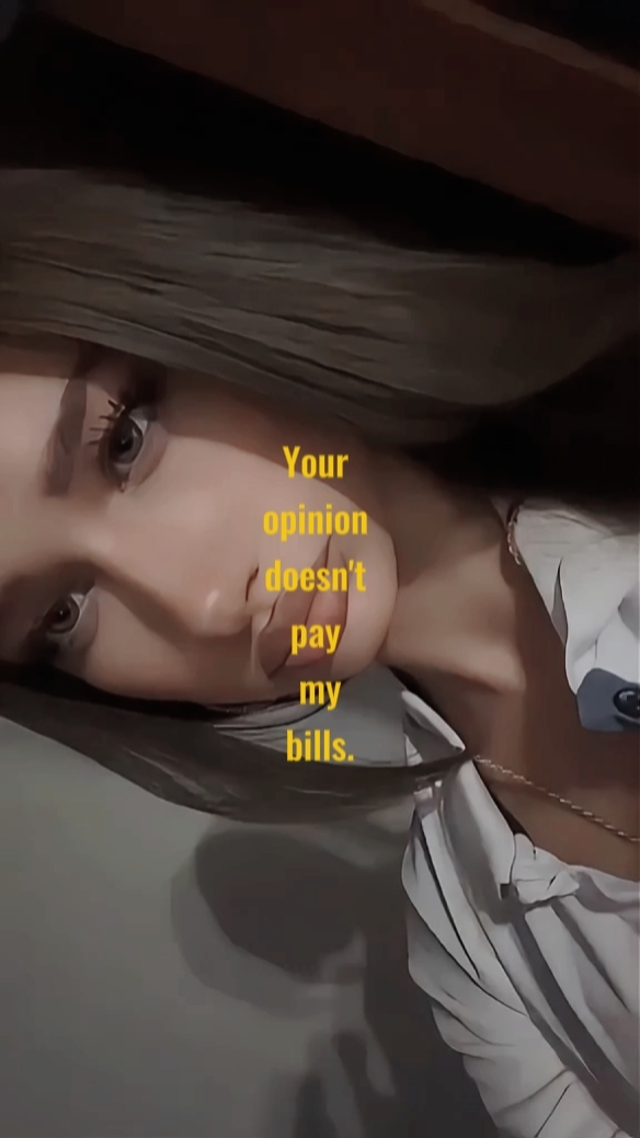 Opinions doesnt pay 