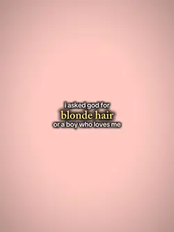 blonde hair