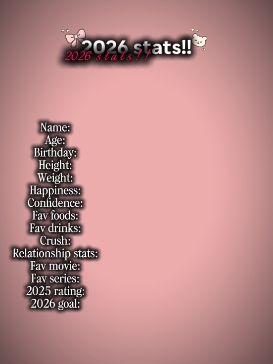 2026STATS!!