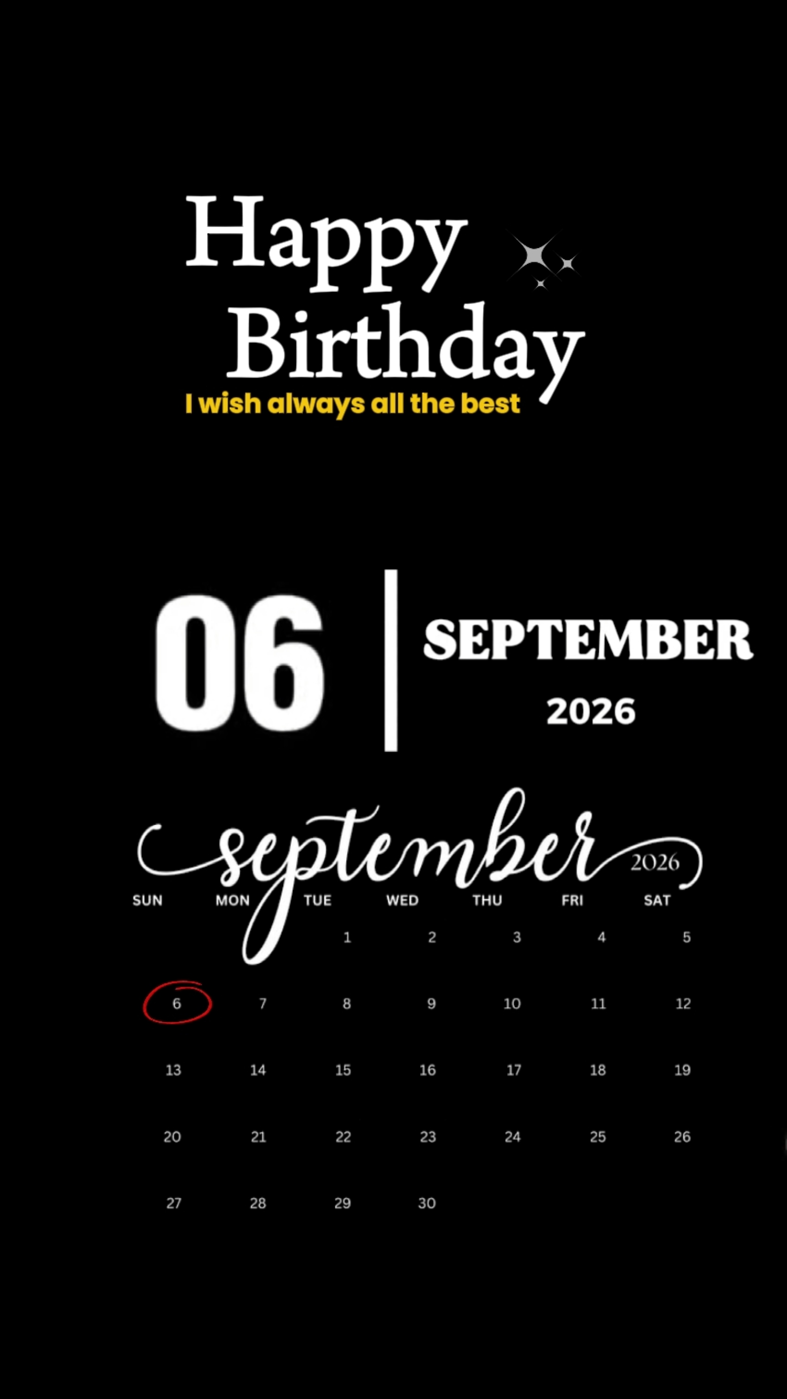 HBD 06 EYLÜL 
