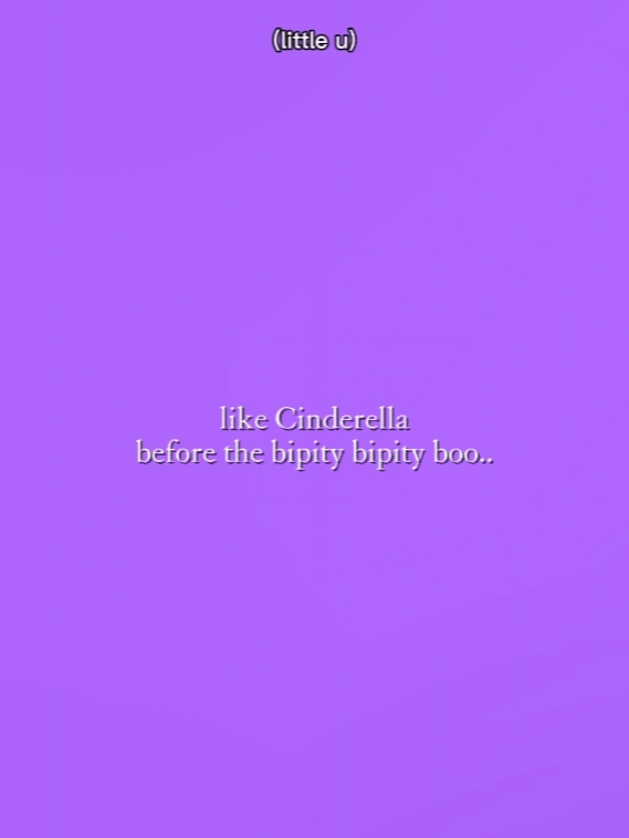 seperti Cinderella 