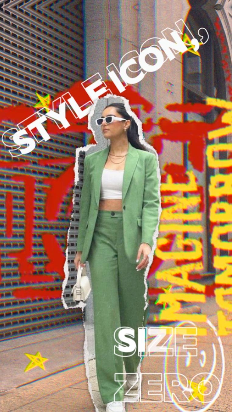 green ootd