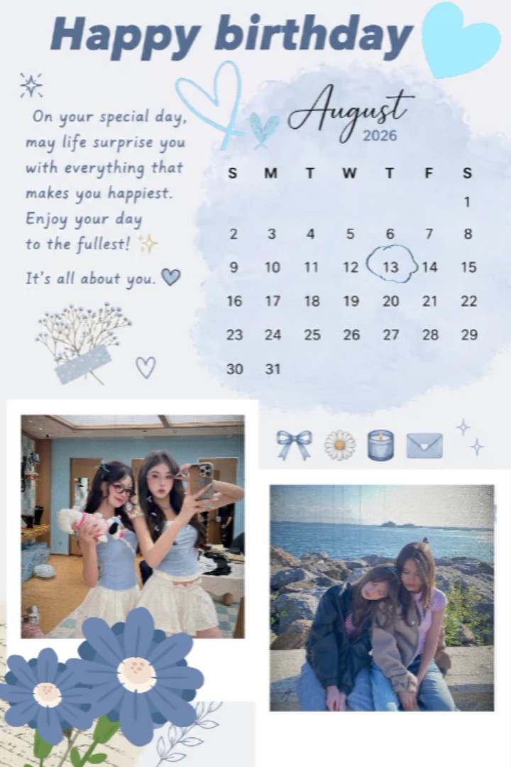Birthday 13 August