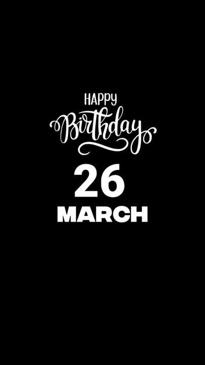 ULANG TAHUN 26 MARET 