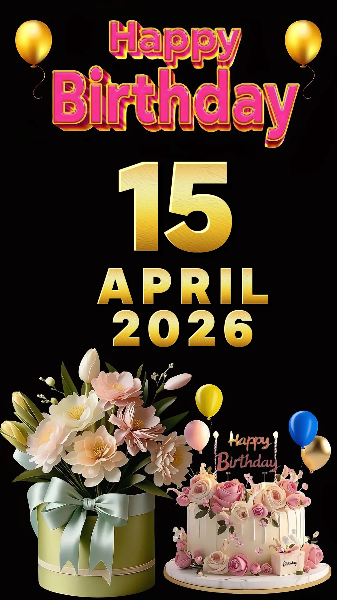 Selamat ulang tahun 15 April 2026