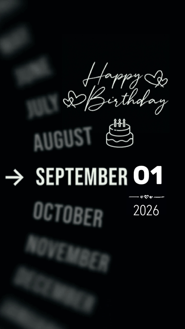 HBD SEPTEMBER 01 