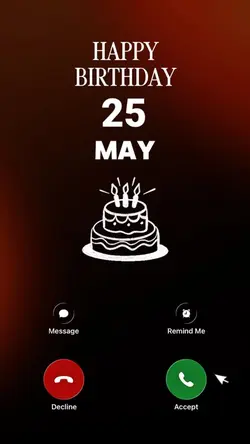 HBD 25 MAY 2026