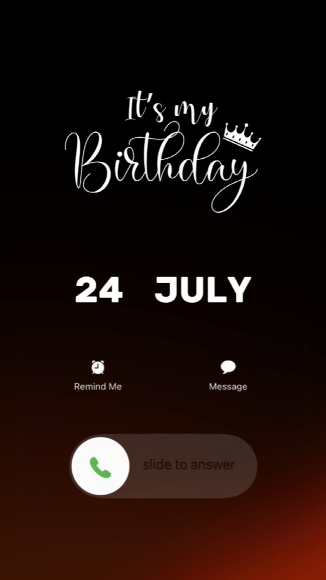 Meu Aniversário 24 de Julho