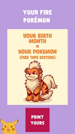 YOUR FIRE POKÉMON