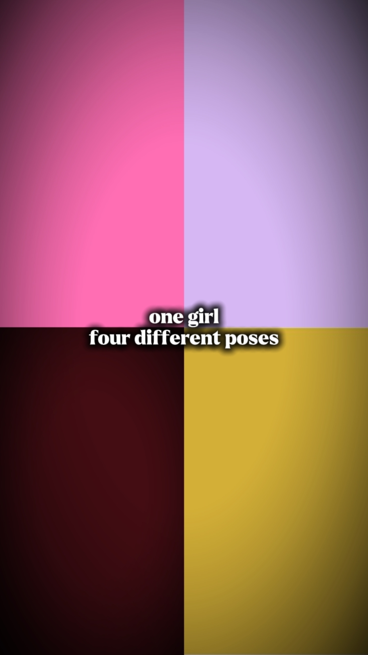 four different poses