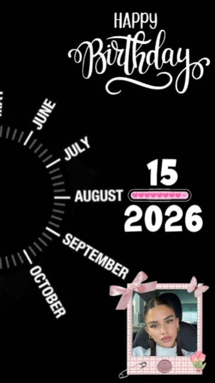 BIRTHDAY 15 AUGUST 