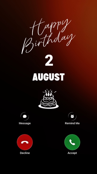 CUMPLEAÑOS 2 DE AGOSTO