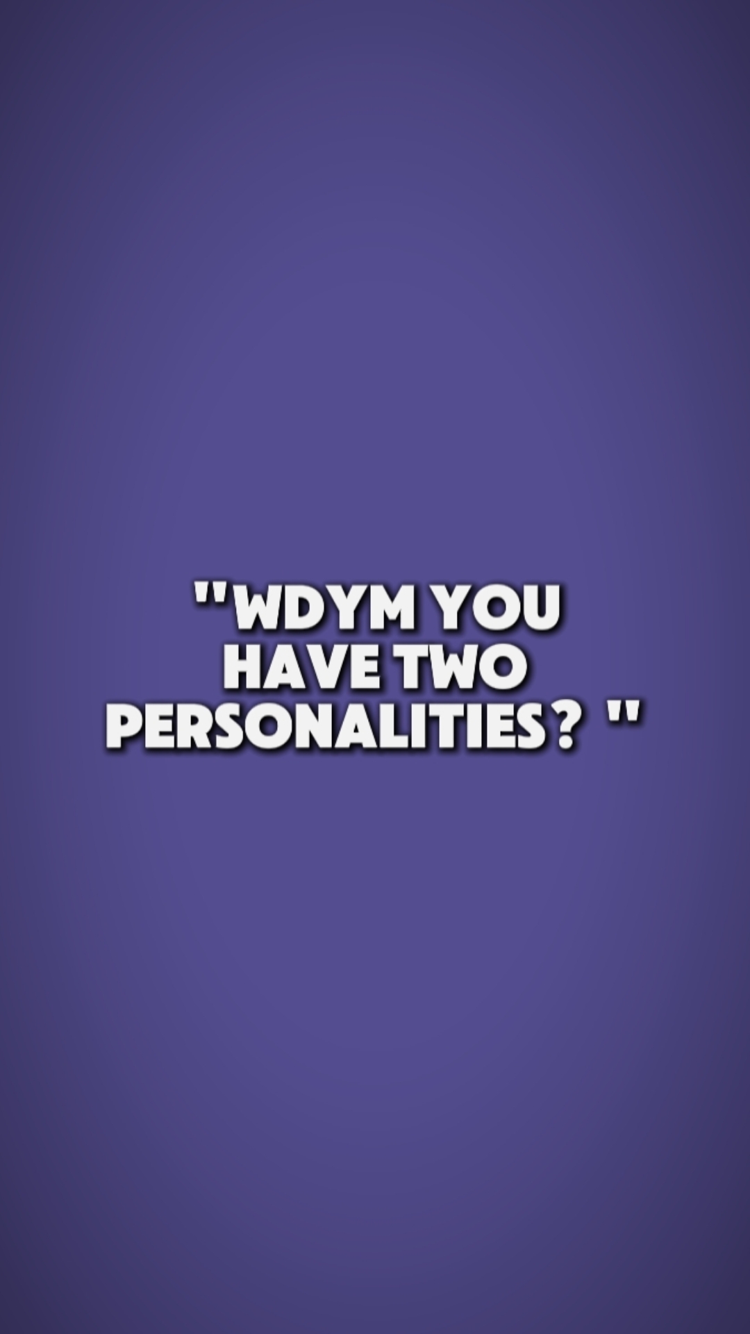 Personnages différents