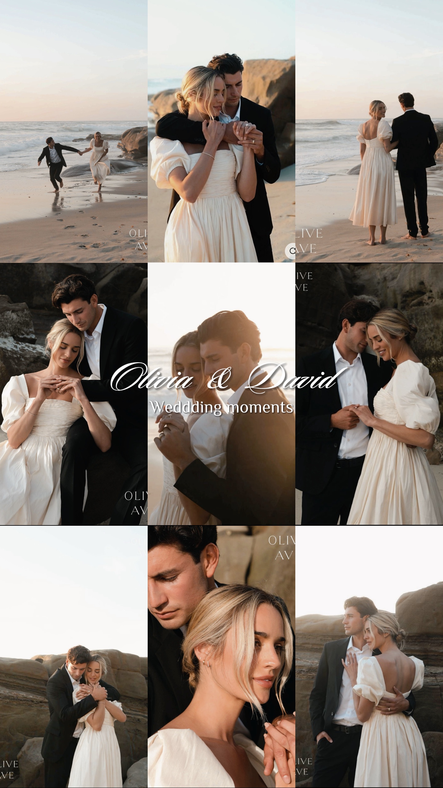 Wedding photo moment