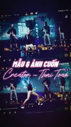 Mẫu 6 ảnh cuốn