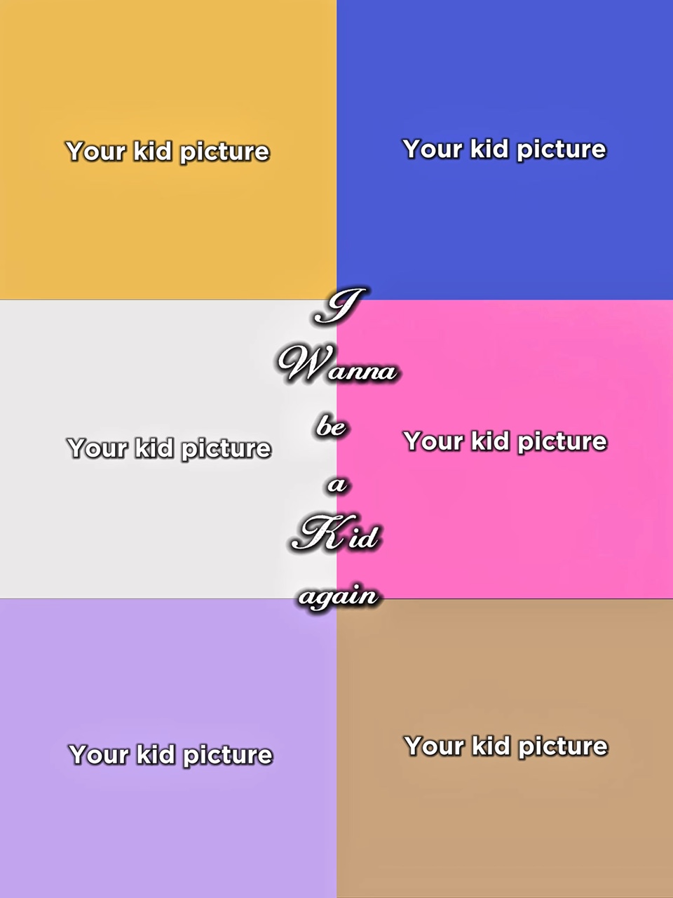 veux redevenir un enfant