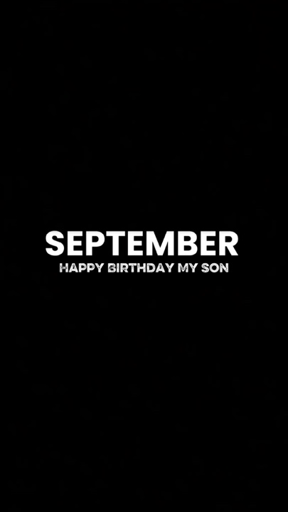 Happy Birthday MySon