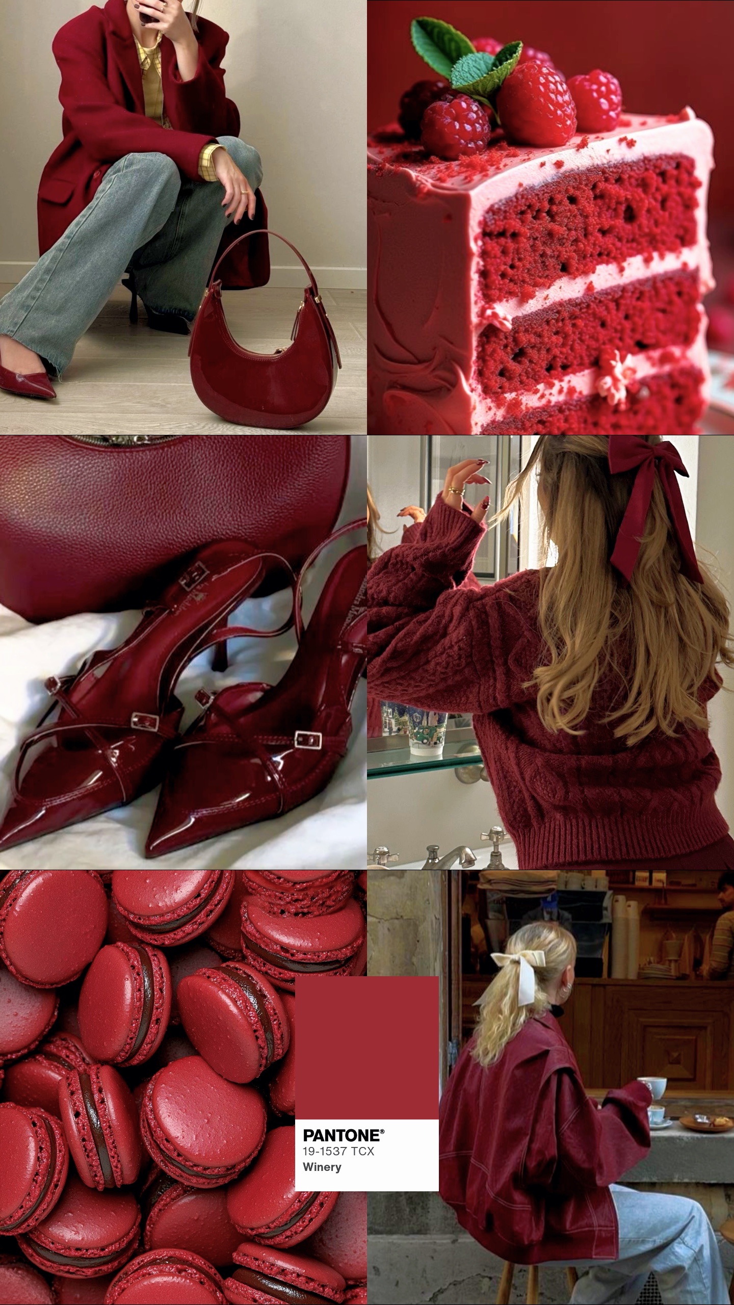 Outfit maroon panton
