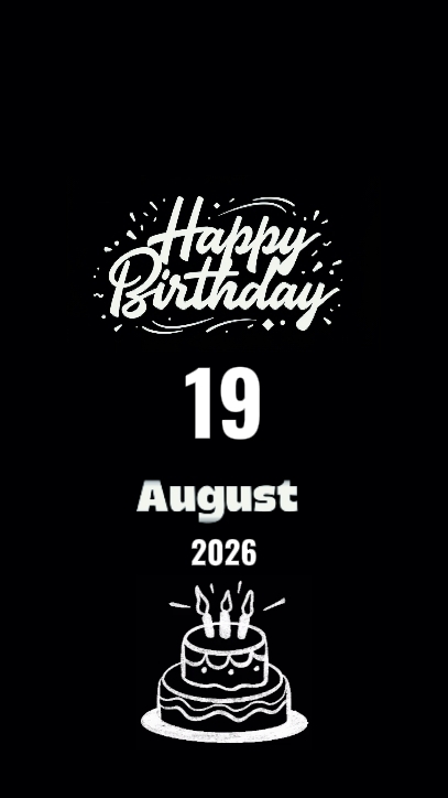 birthday 19 August 