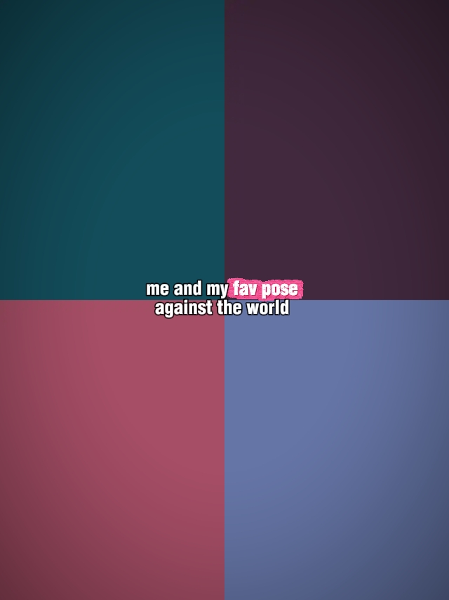Ich und meine Lieblingspose